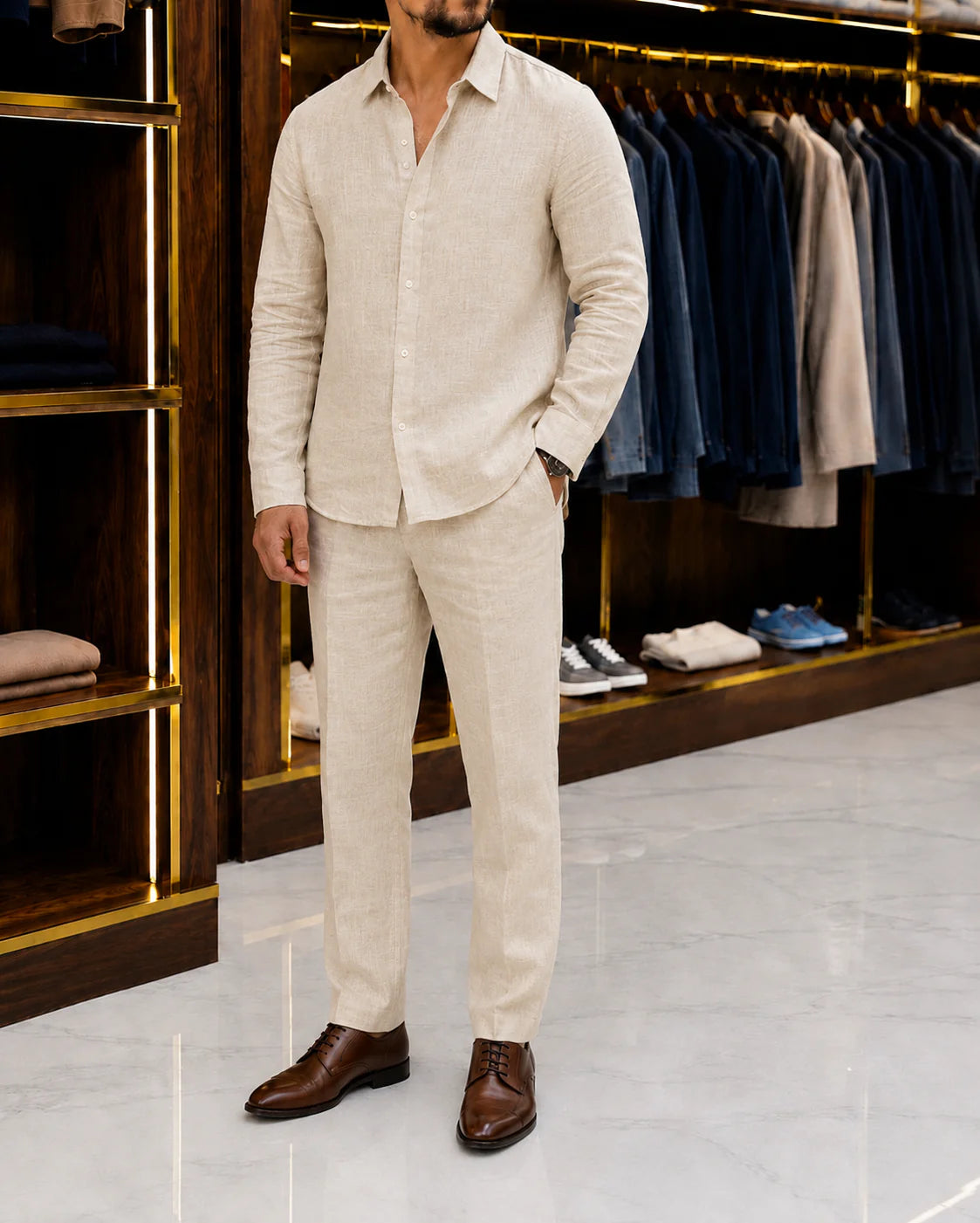 Monaco Premium linen Co-ord Set