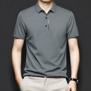 Eclipsed Grid Polo T-Shirt