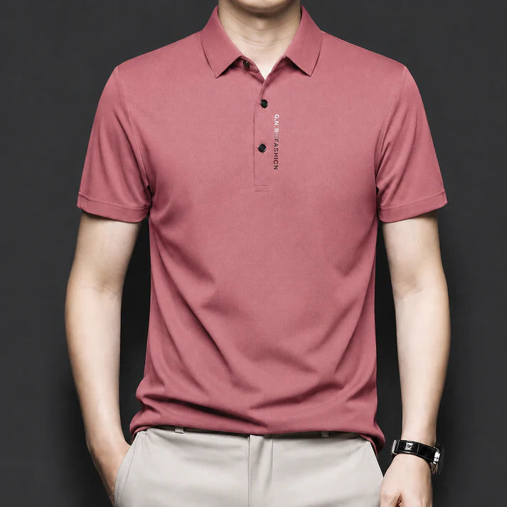 Eclipsed Grid Polo T-Shirt