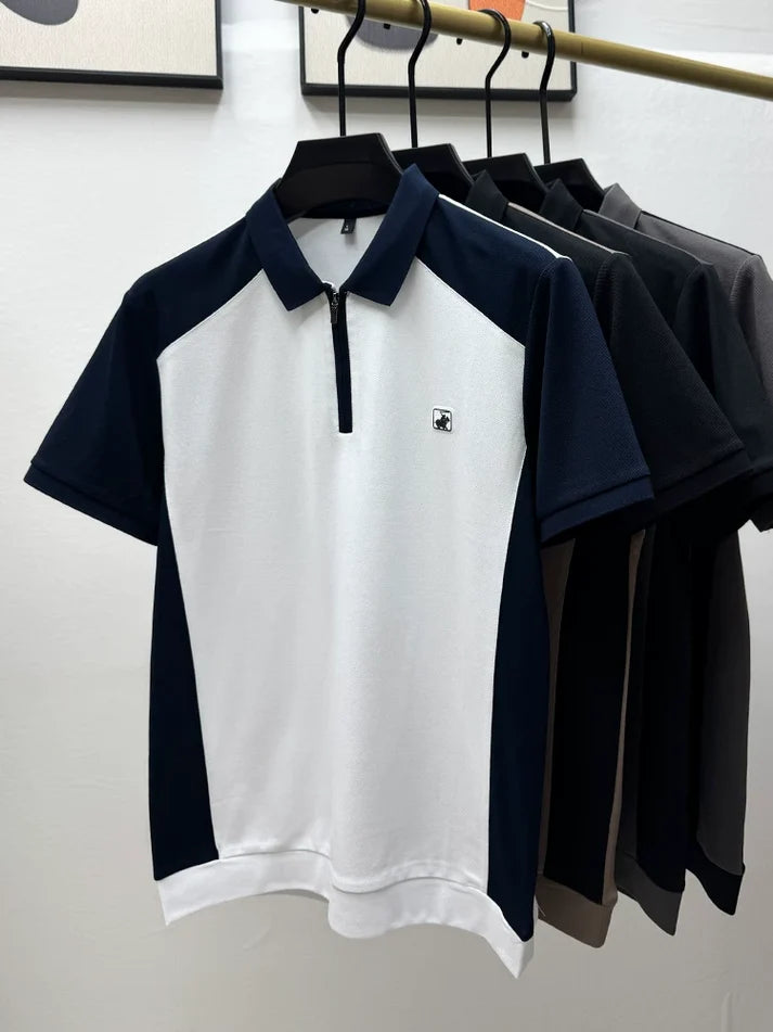 Stallion Crest Zip Polo T-Shirt