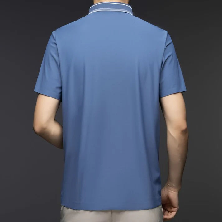 Azure Crestline Polo T-Shirt
