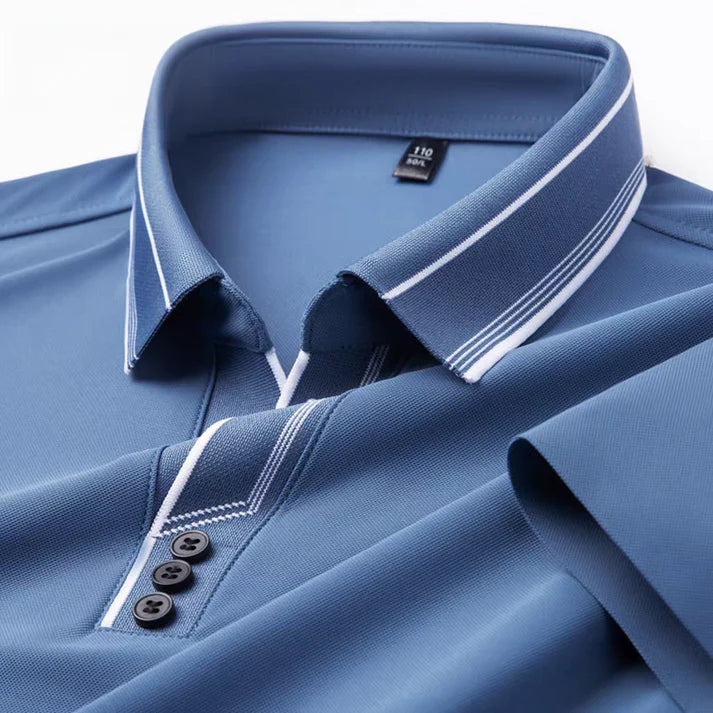 Azure Crestline Polo T-Shirt