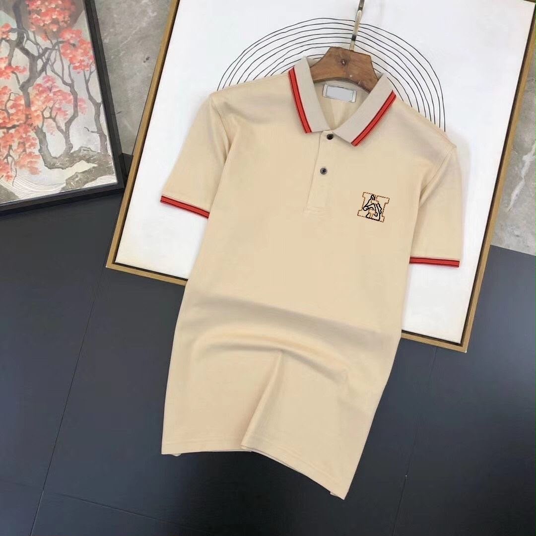Premium Men's Cotton Polo T-Shirt | Contrast Collar | Casual & Smart Fit