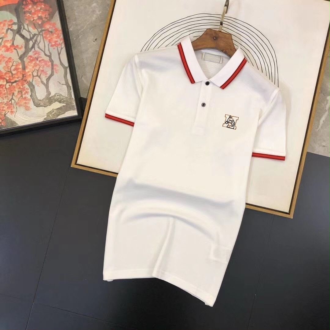 Premium Men's Cotton Polo T-Shirt | Contrast Collar | Casual & Smart Fit