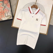 Premium Men's Cotton Polo T-Shirt | Contrast Collar | Casual & Smart Fit