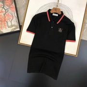 Premium Men's Cotton Polo T-Shirt | Contrast Collar | Casual & Smart Fit