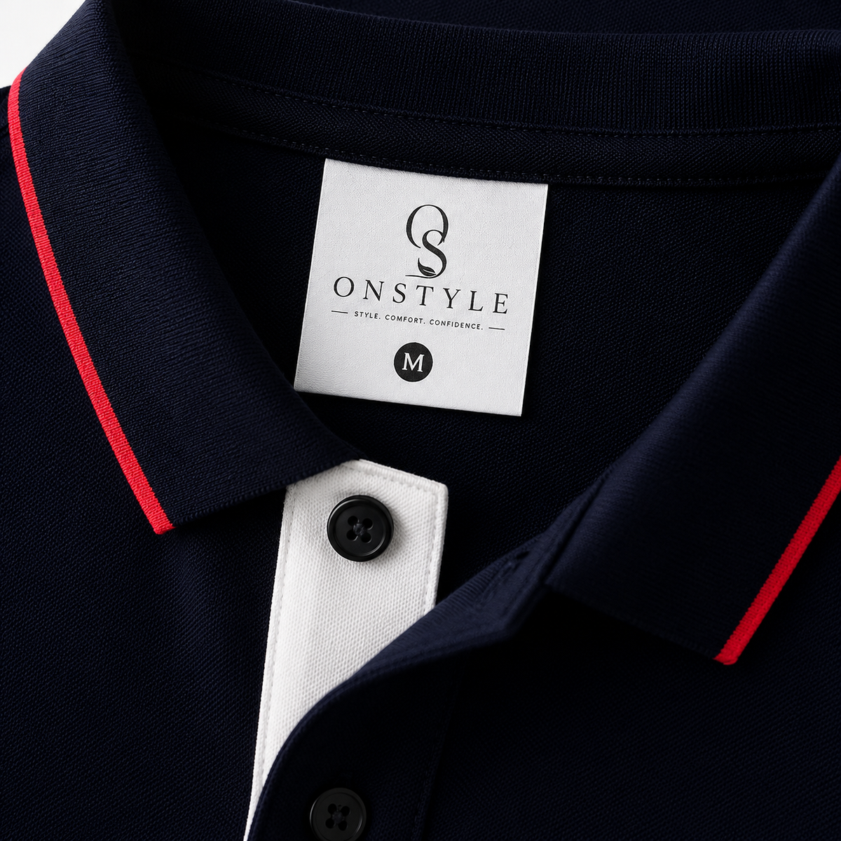 OnStyle Premium Cotton Polo T-Shirt for Men | Classic Fit | Embroidered Hot Air Balloon Logo