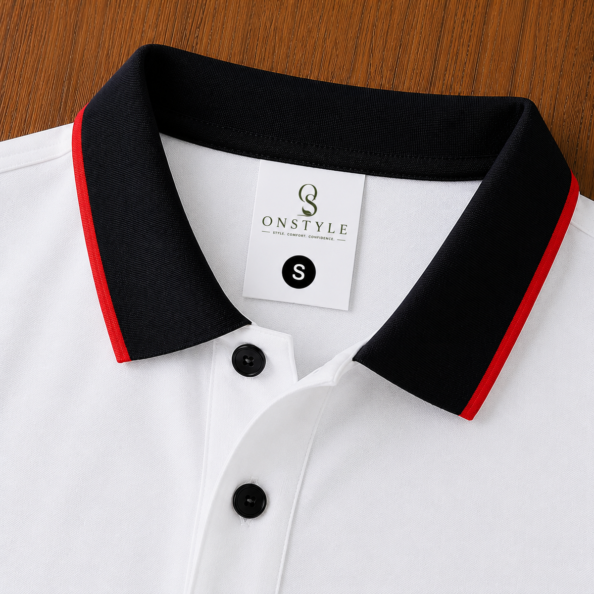 OnStyle Premium Cotton Polo T-Shirt for Men | Classic Fit | Embroidered Hot Air Balloon Logo