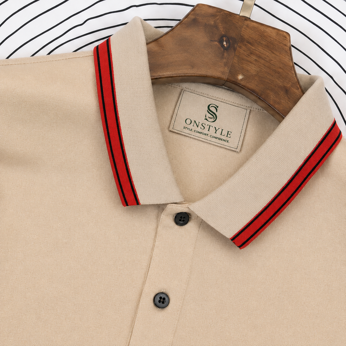 Premium Men's Cotton Polo T-Shirt | Contrast Collar | Casual & Smart Fit