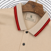 Premium Men's Cotton Polo T-Shirt | Contrast Collar | Casual & Smart Fit