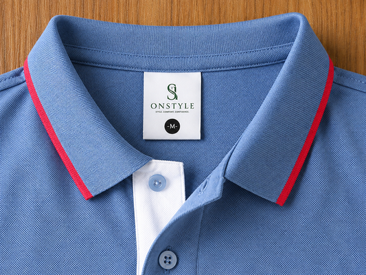 OnStyle Premium Cotton Polo T-Shirt for Men | Classic Fit | Embroidered Hot Air Balloon Logo