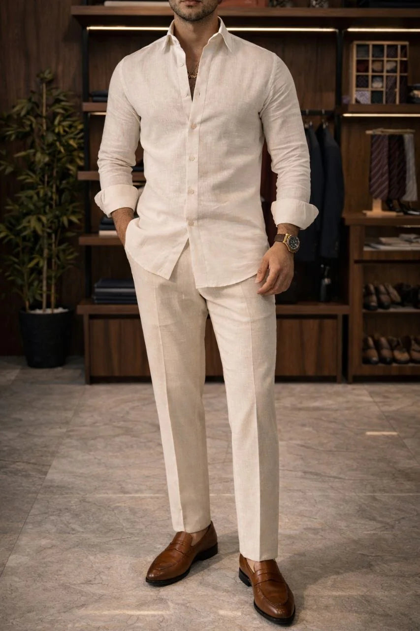 Coastline Linen Cord Casual Set