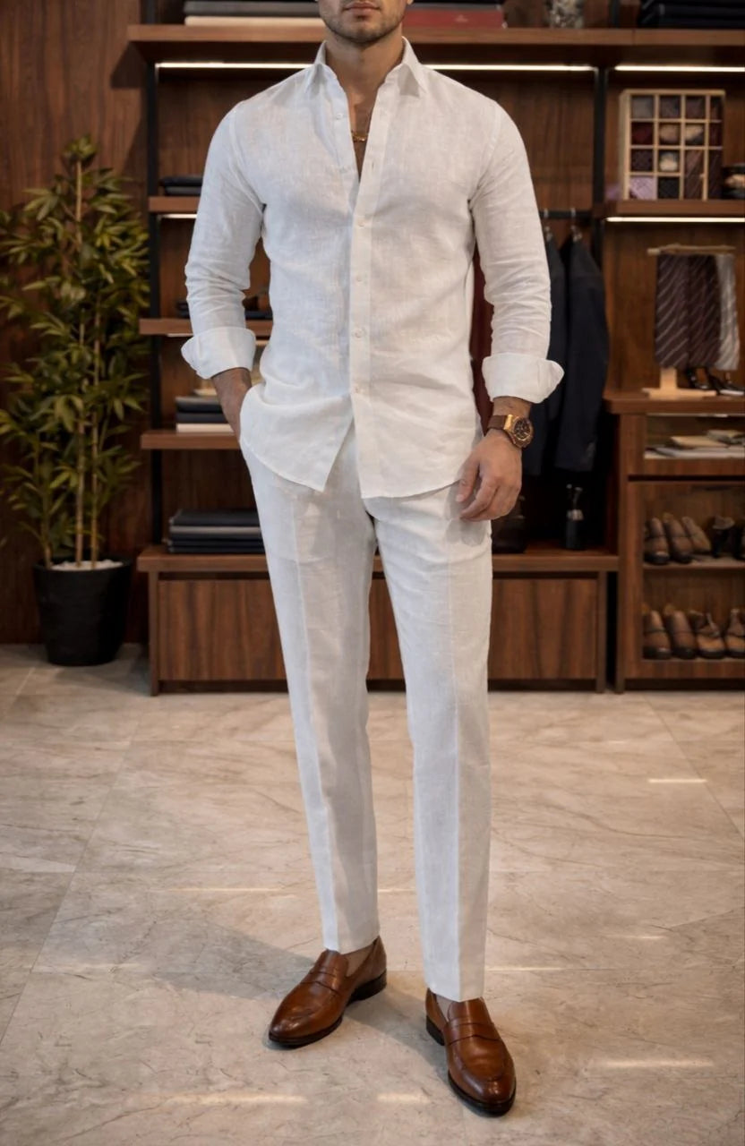 Coastline Linen Cord Casual Set