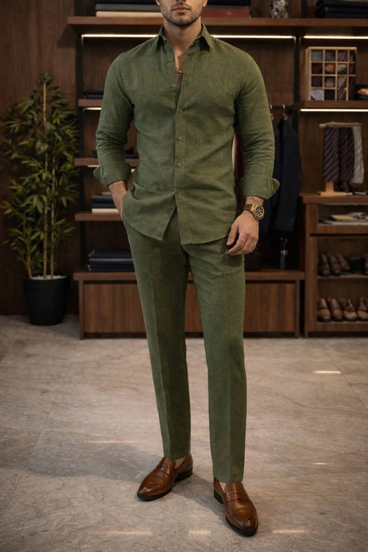 Coastline Linen Cord Casual Set